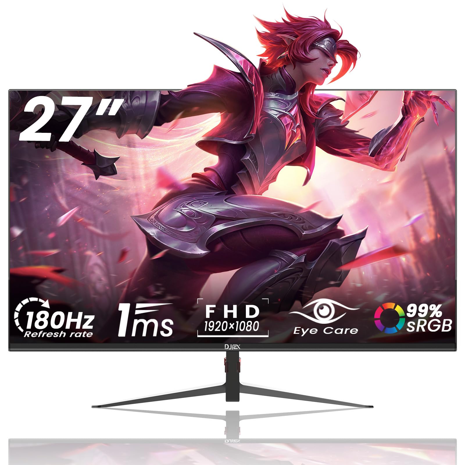 Amazon.com: DJiEX 27 inch Gaming Monitor 1920x1080p 180Hz, FHD