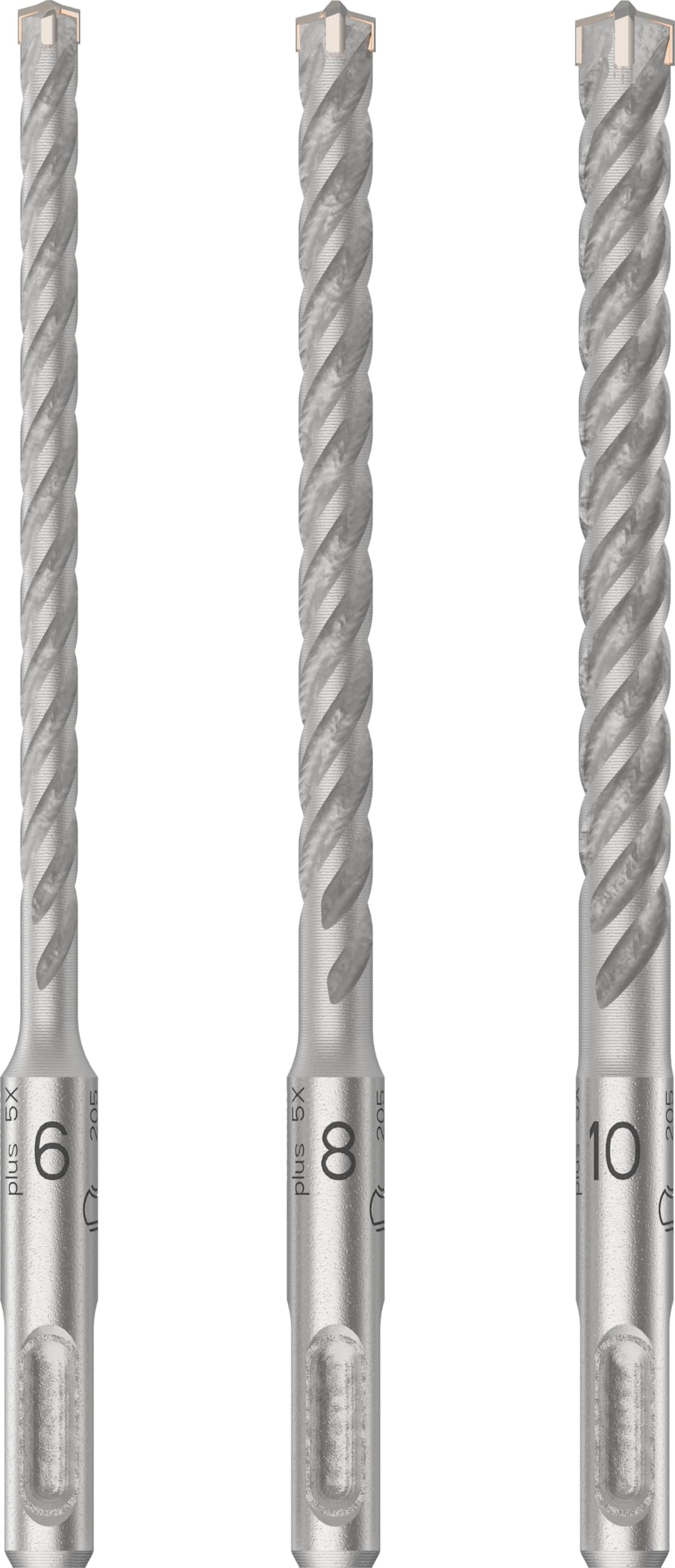 Bosch Bosch 3x PRO SDS plus-5X Hammer Drill Bit Set (for Concrete, Lime and sand bricks, Ø 6-10 mm, Professional Accessory Rotary Hamm