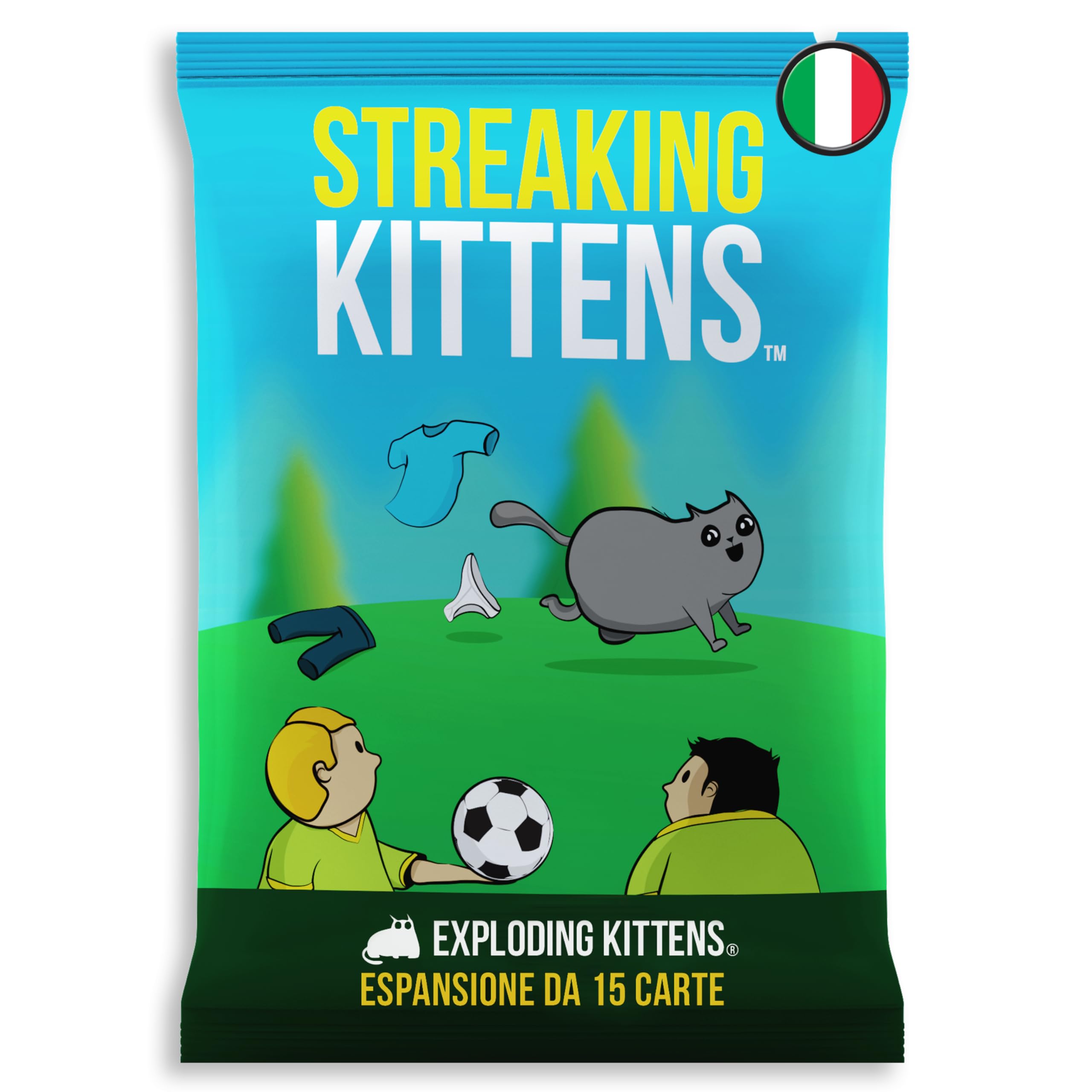 Asmodee: Streaking Kittens Exploding Kittens Card Game Expansion, Italian Edition
