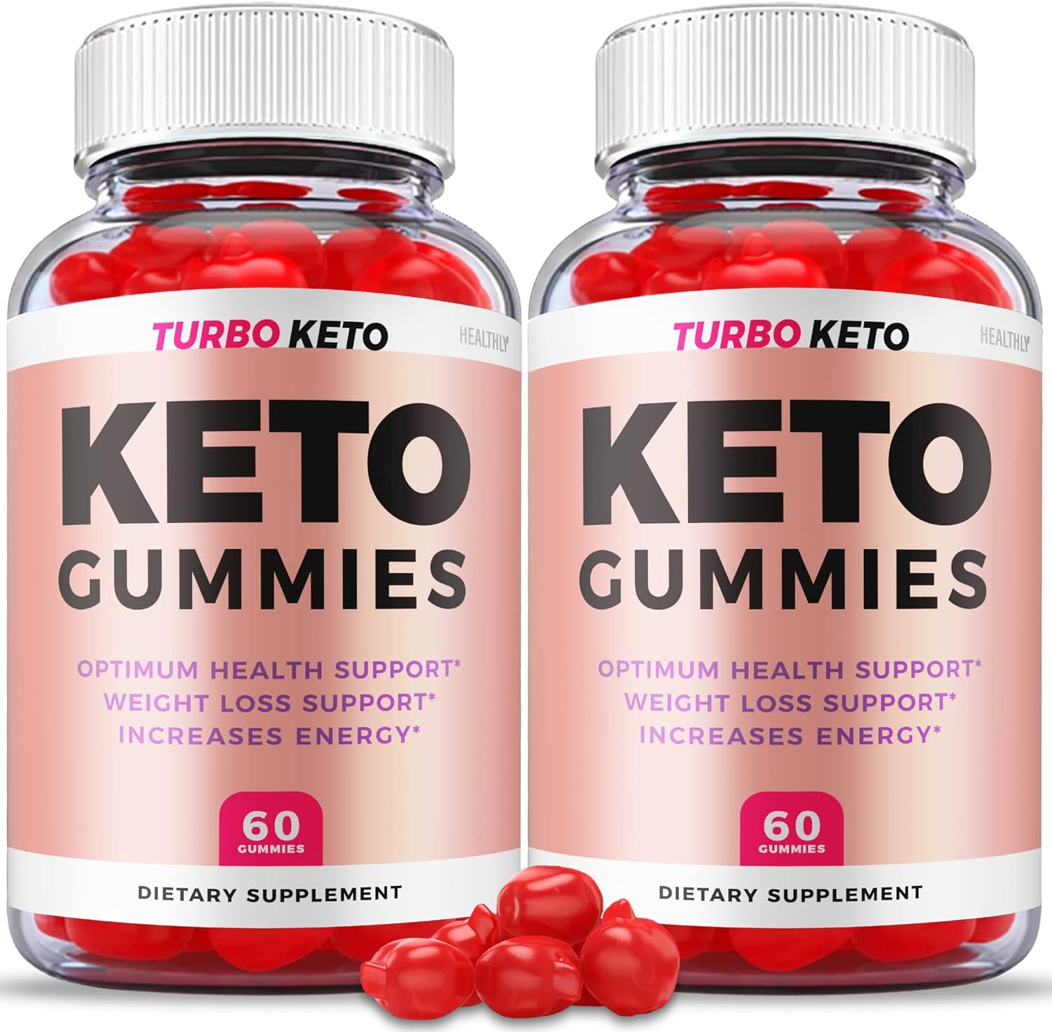Paquete de 2 gomitas Turbo Keto, fórmula oficial, veganas