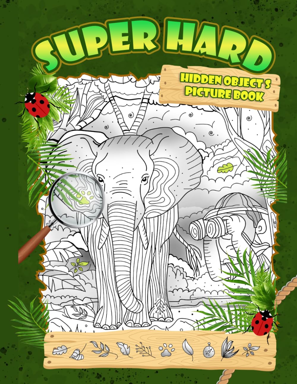 Hidden Object Super Hard Picture Book: Seek and Find Picture Puzzles featuring Fun Hidden Objects and Simple Brain Teasers for Adults and Kids seeking Creative Play
