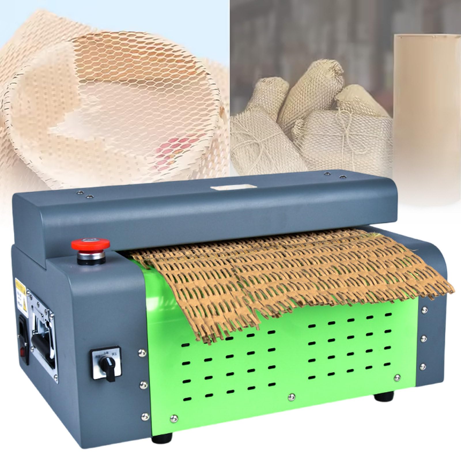 JKJZSALJ Waste Cardboard Paper Shredding Machine 300 Cm/Min,325 Mm 425 Mm 500 Mm Tabletop Carton Expansion Cutting Device,For Pack Any Fragile Items,500Mm/19.7",500mm/19.7in