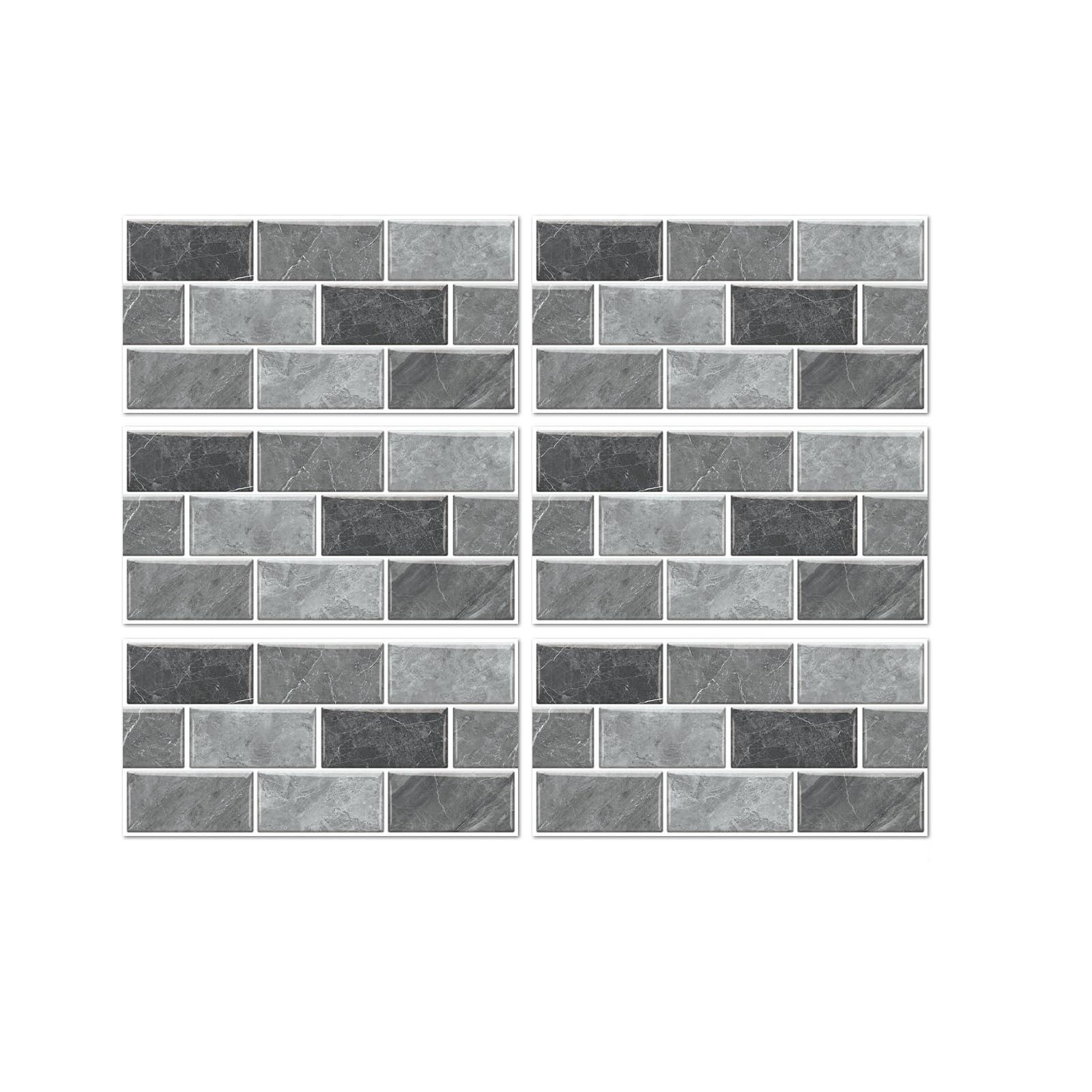 CYWDHFO Marble Tile Pvc Wall Stickers Kitchen Bedroom Wallpaper