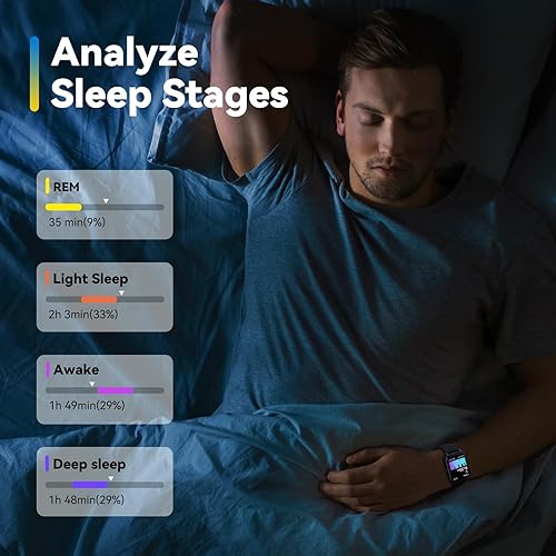 Miniatura 5 de ENOMIR Reloj inteligente para mujeres y hombres con llamada Bluetooth, reloj inteligente con Alexa integrado, monitor de sueño SpO2 de frecuencia