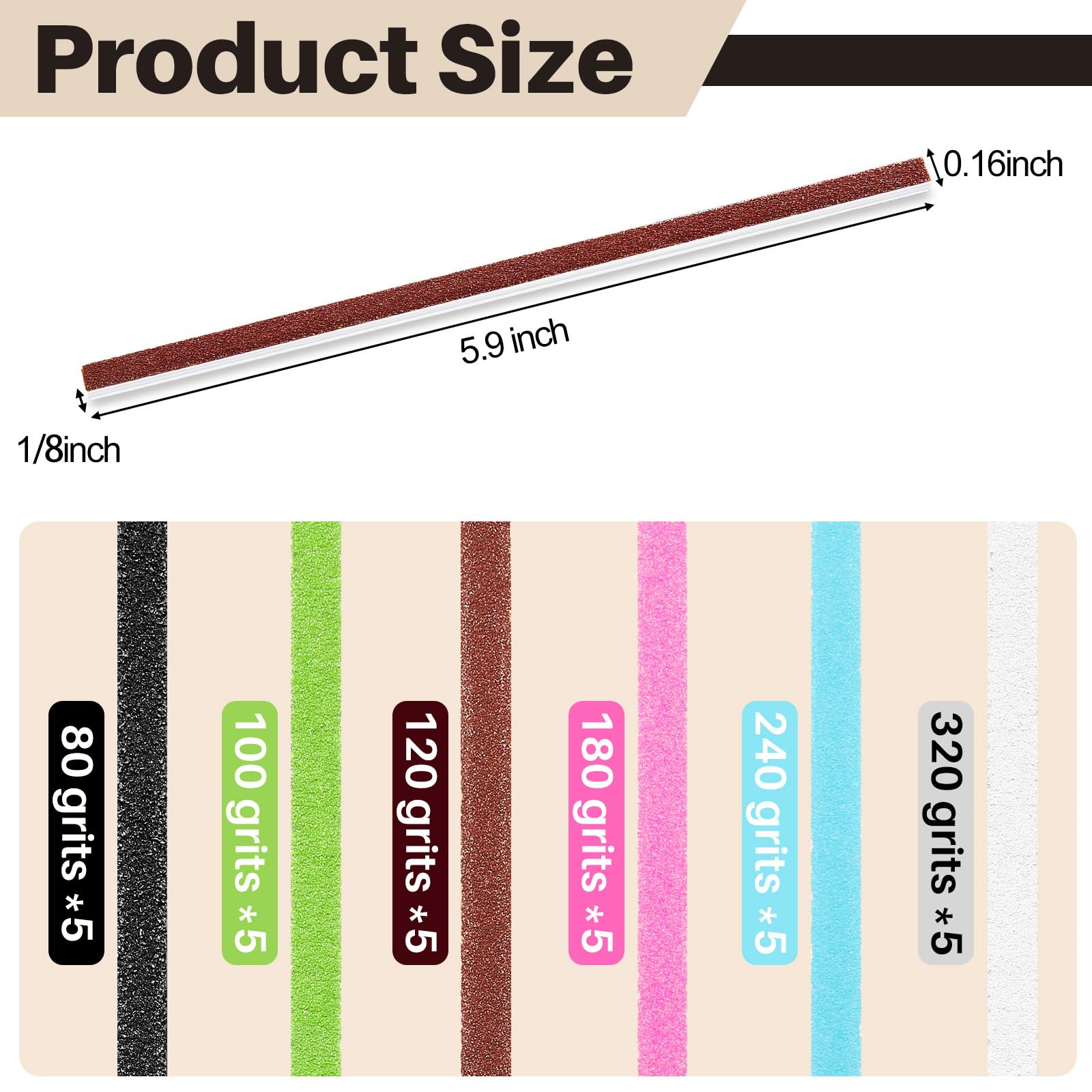 Sanding Sticks Kit - 70 Pcs for Model Making -4