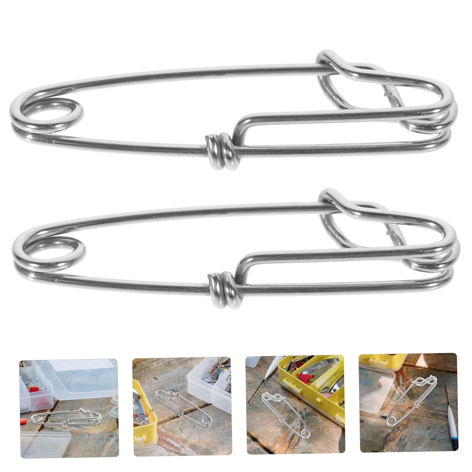 Abaodam Broche Poisson Acier Inoxydable