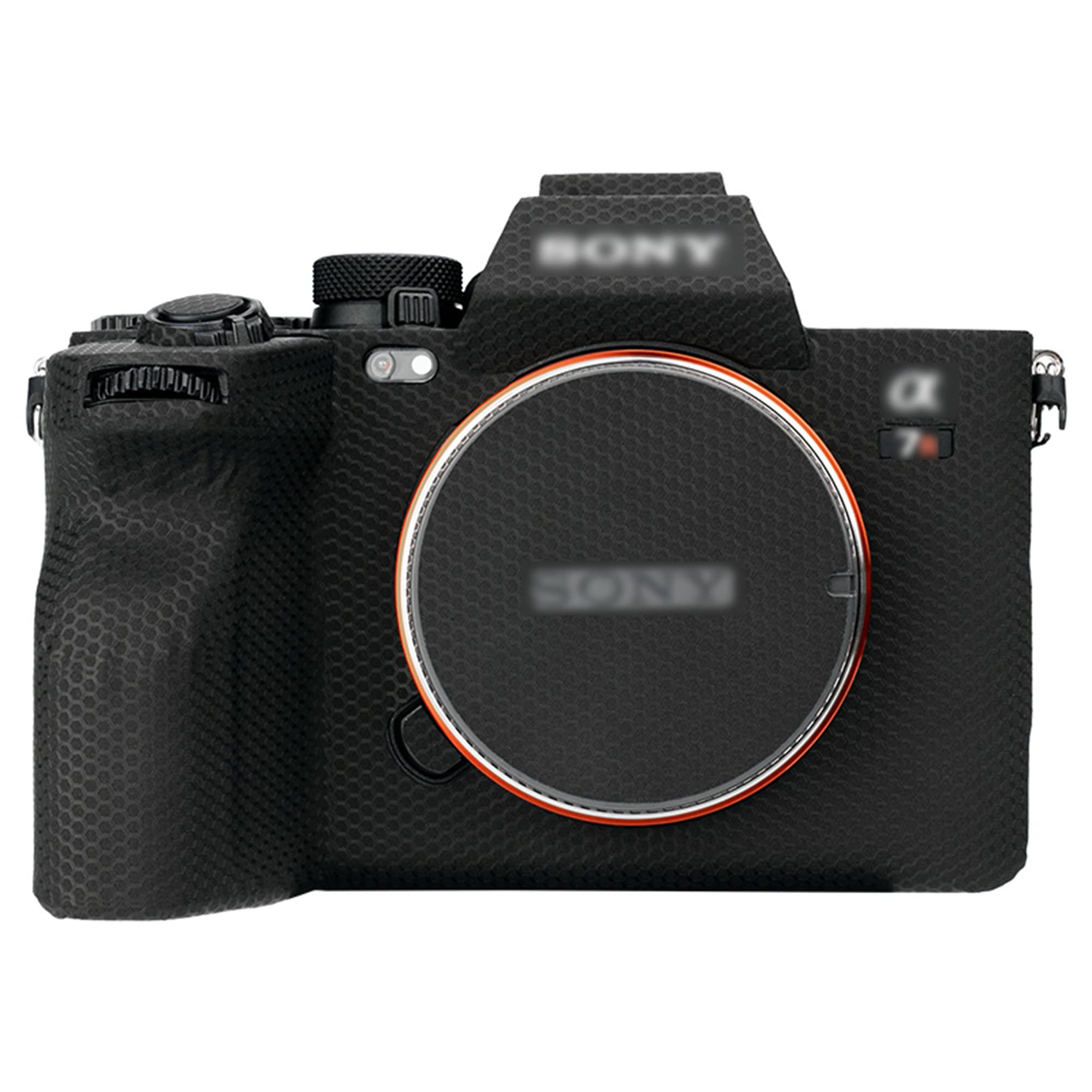 A7R V Skin，Anti-Scratch Anti-Wear Camera Cover Protector Sticker for Sony A7R V A7RV A7R5 Camera Body Protective Film Protection - Matrix Black