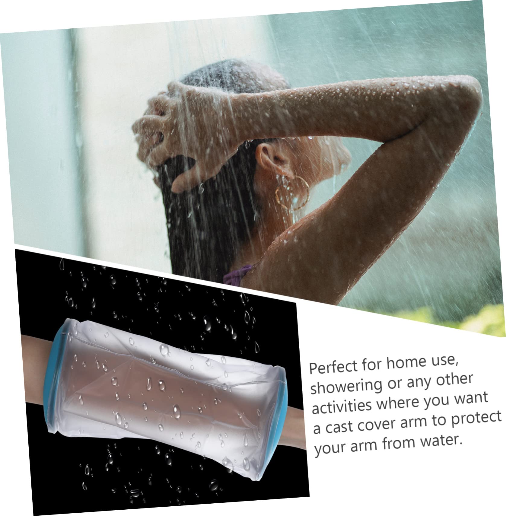 3stücke Wasserdichter Gipsabdeckungs-schutz Für Dusche Hand Und Arm-gipsabdeckung Für Erwachsene Wiederverwendbarer Sicherer Und Bequemer Wasserschutz Für Und Gipsverbände