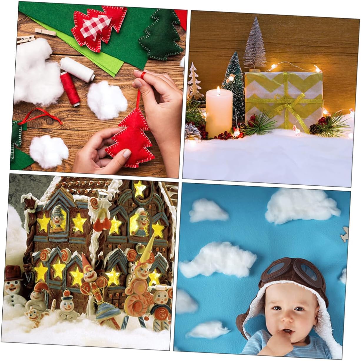 Garneck 2pcs Christmas Artificial Snow Blankets Thick Winter Decor for Holiday Displays for Village Scenes Parties and Photography Backdrops