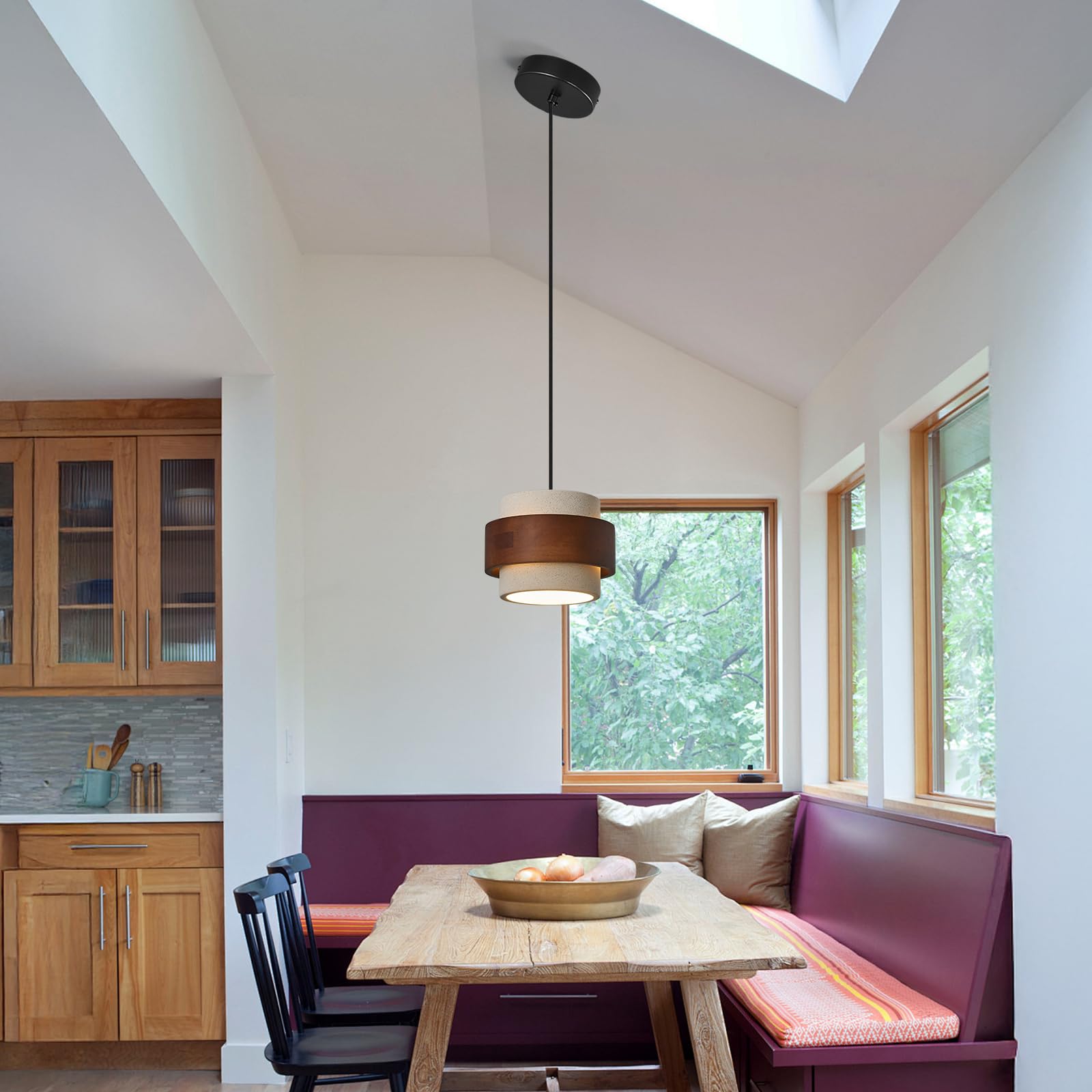 JXJYHL Modern Cement Pendant Light Fixture,Concrete Pendant Lights