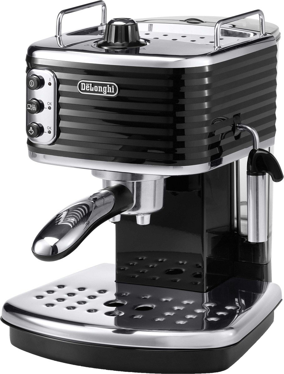 De'Longhi Scultura Traditional Barista Pump Espresso Machine, Coffee and Cappuccino Maker, ECZ351BK, 1.4 liters, Black