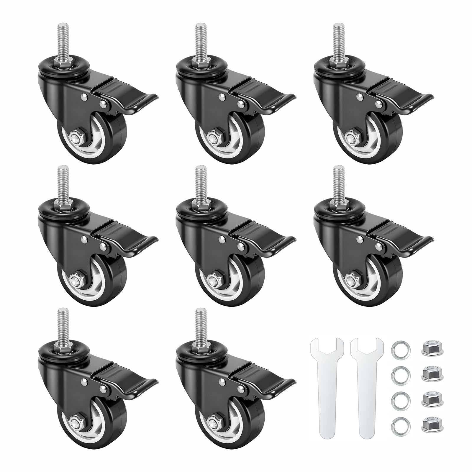 Heavy Duty Caster Wheels - Set of 4 -12