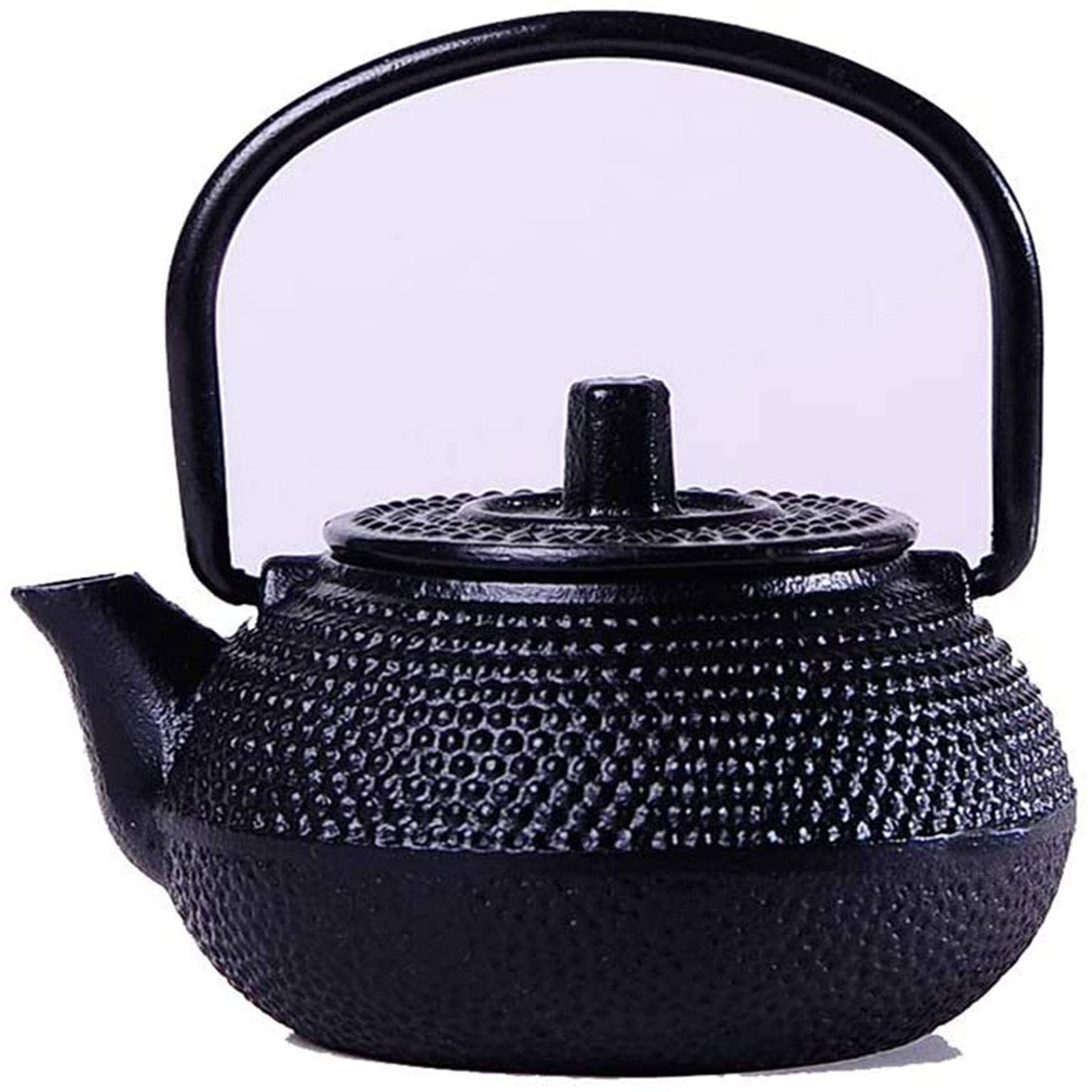 MGEMJMJ 50ml Japanese Teapot Tea Kettle Tea Pot Tetsubin Style Cast Iron Black Hobnail Teapot Kettle, Mini Small Gold Teapot | Cast Iron Tea Kettle To Keep Tea Warm(Color:A)