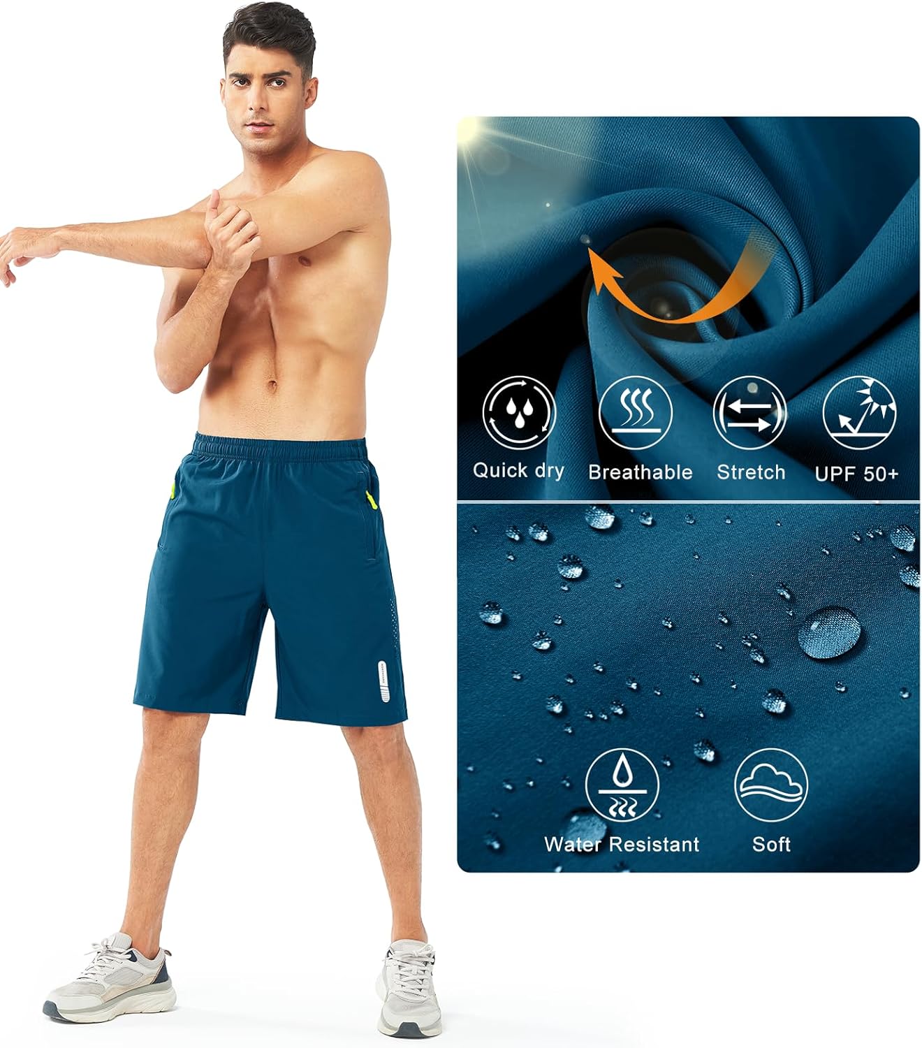 NORTHYARD Men's Athletic Running Shorts Gym Workout Shorts 7"/ 9"/ 5" Quick Dry Lightweight Sports Basketball Exercise Tennis - Image 3