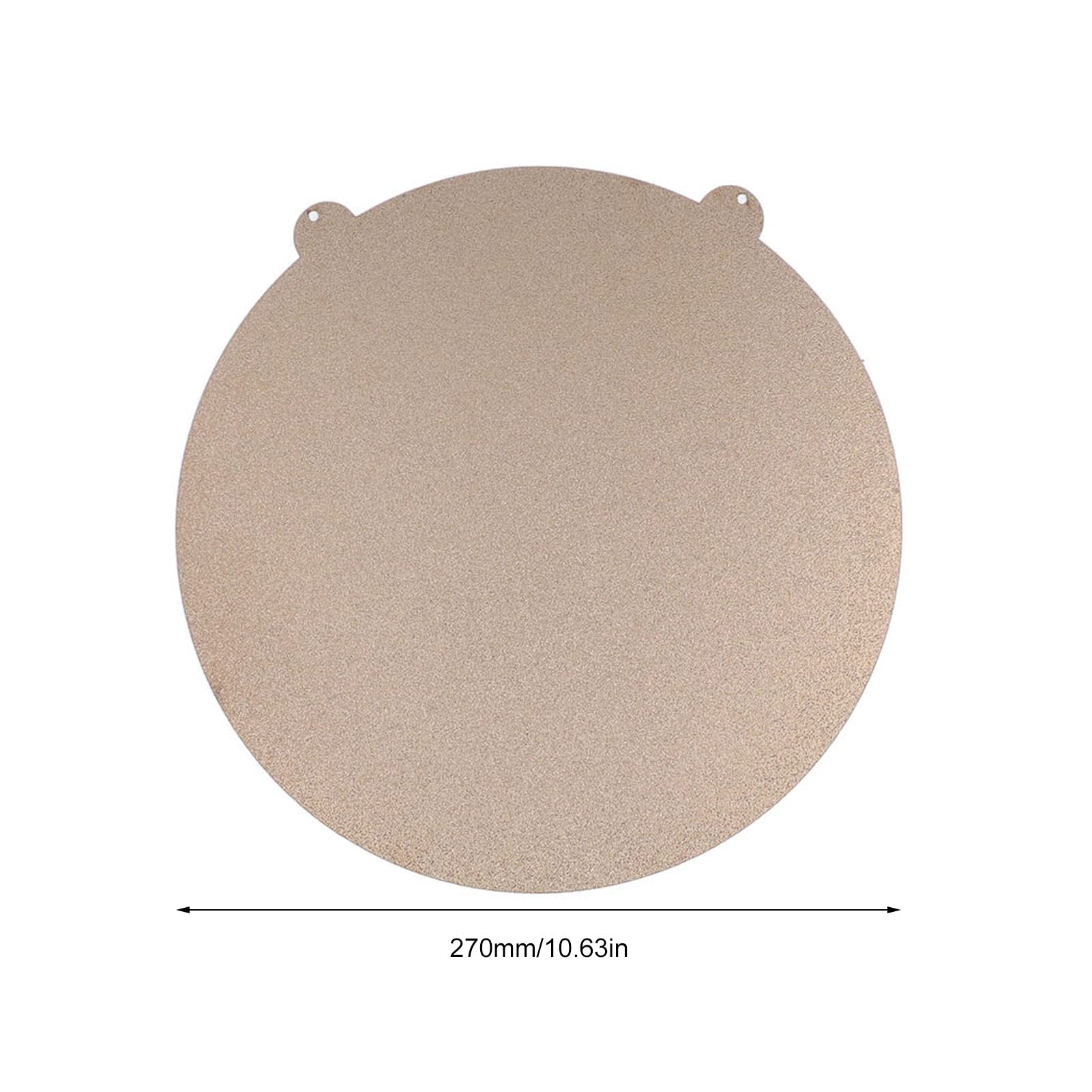 Piastra in acciaio PEI roton 270 mm di diametro, piastra in acciaio PEI flessibile magnetico a doppia faccia con forte adesione per stampante Flsun Super Racer