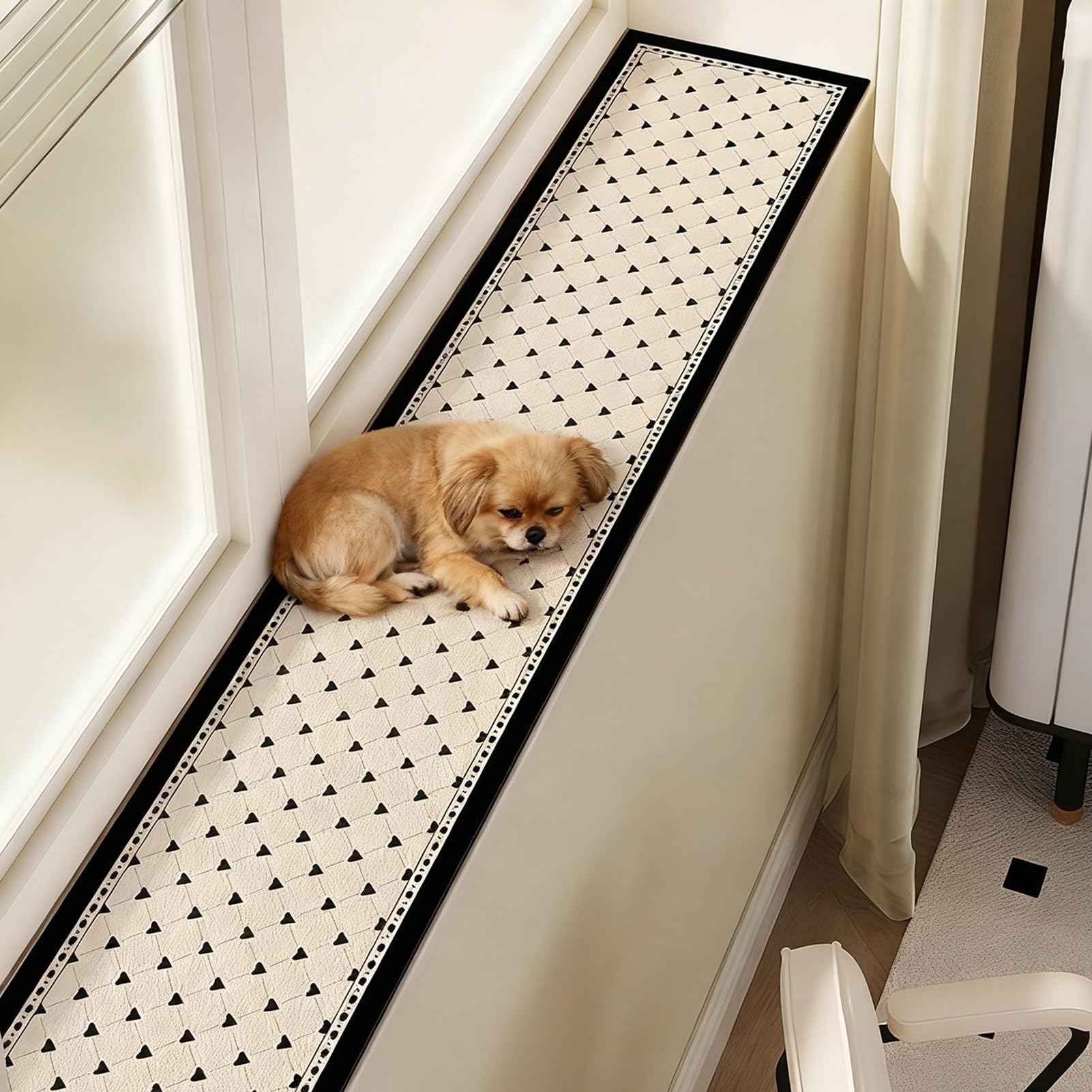 Matelas rebord fenêtre personnalisable étanche pour baie vitrée