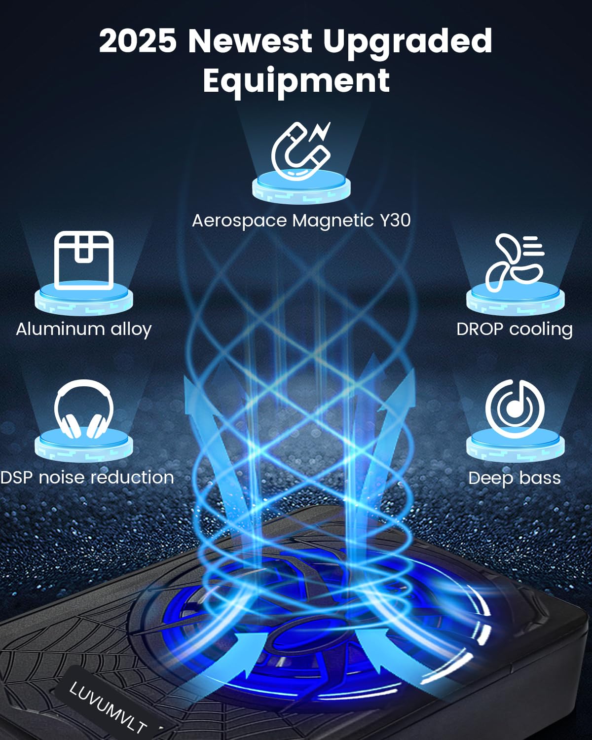 1200W 10" Car Subwoofer, Slim Under Seat Powered Subwoofer and Amp Package,High/Low Level Input, Car/Truck Audio Sub Built-in Amplifier amp Combo Package, with Blue LED Light