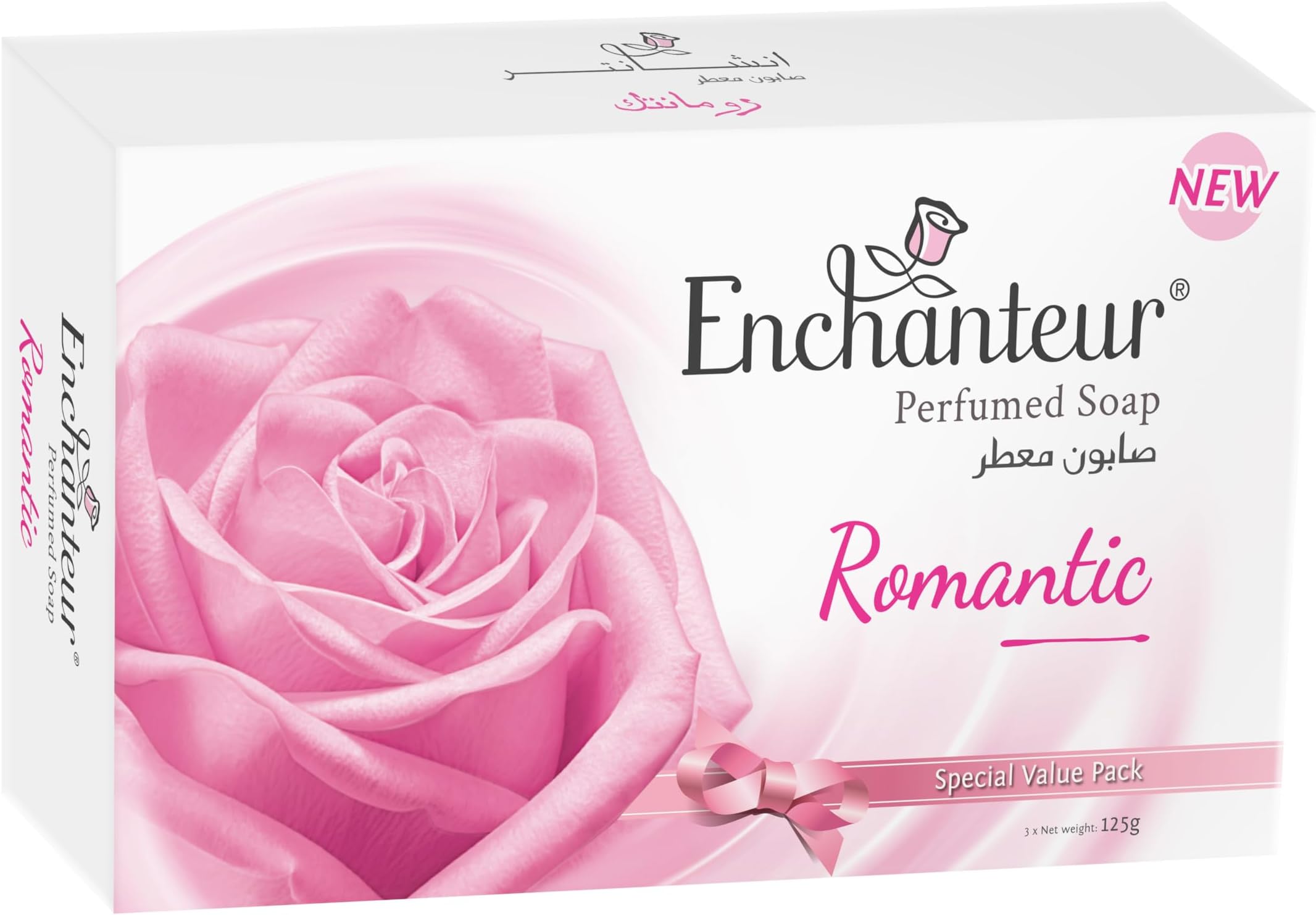 Perfumed Romantic Soap Bar - 3 x 125 gm