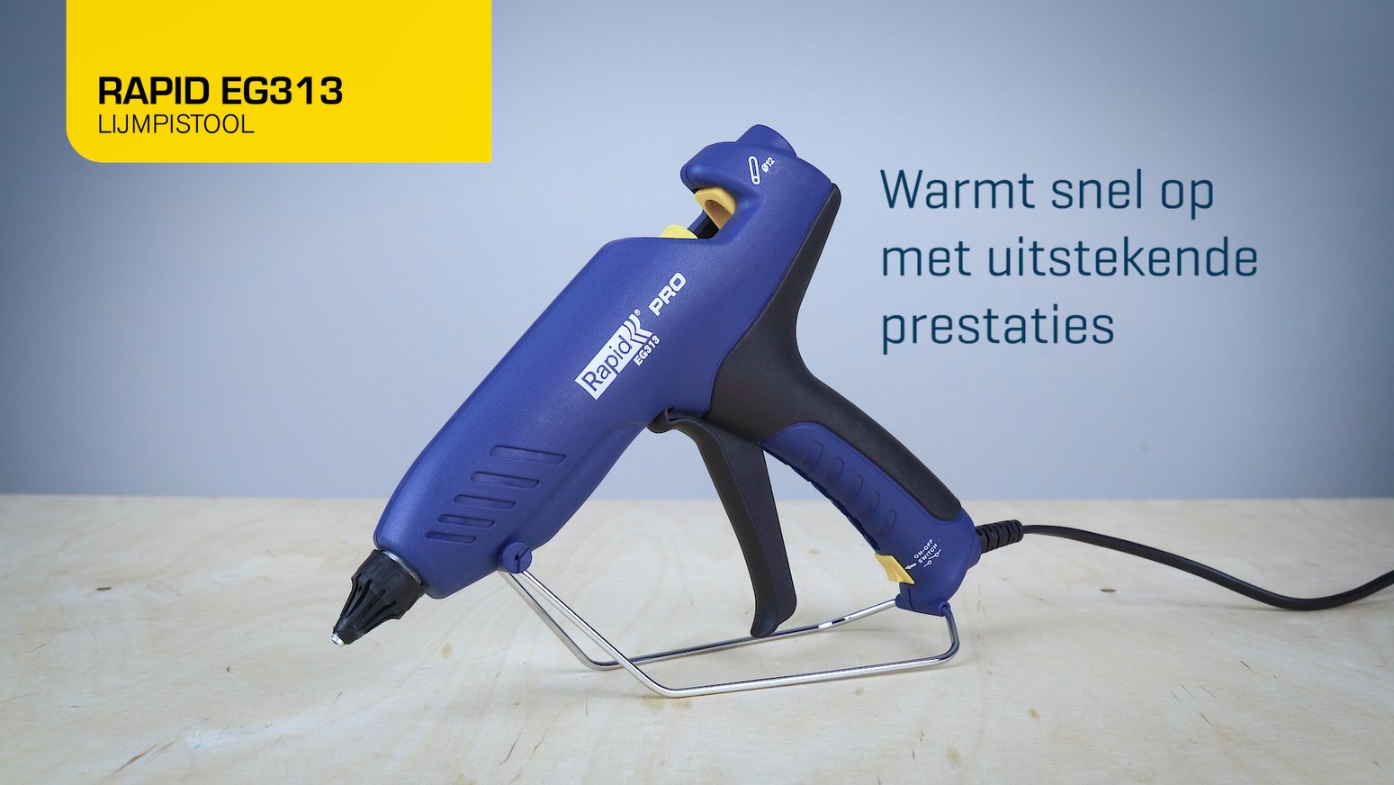 STAHLWERK Pistolet à colle HKP-100DT ST avec clapet anti-retour et 100