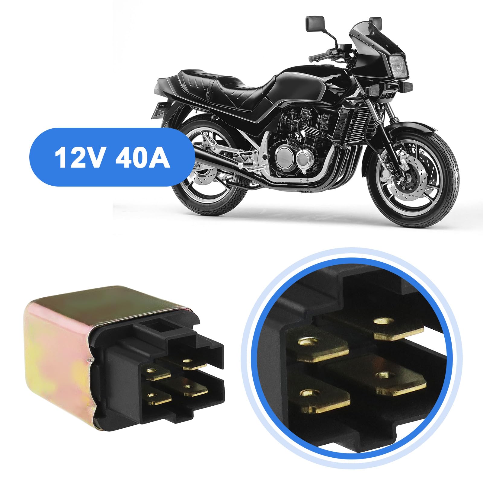 Solenoide relè avviamento moto per Suzuki LT-Z50 LT-Z50Z LT80