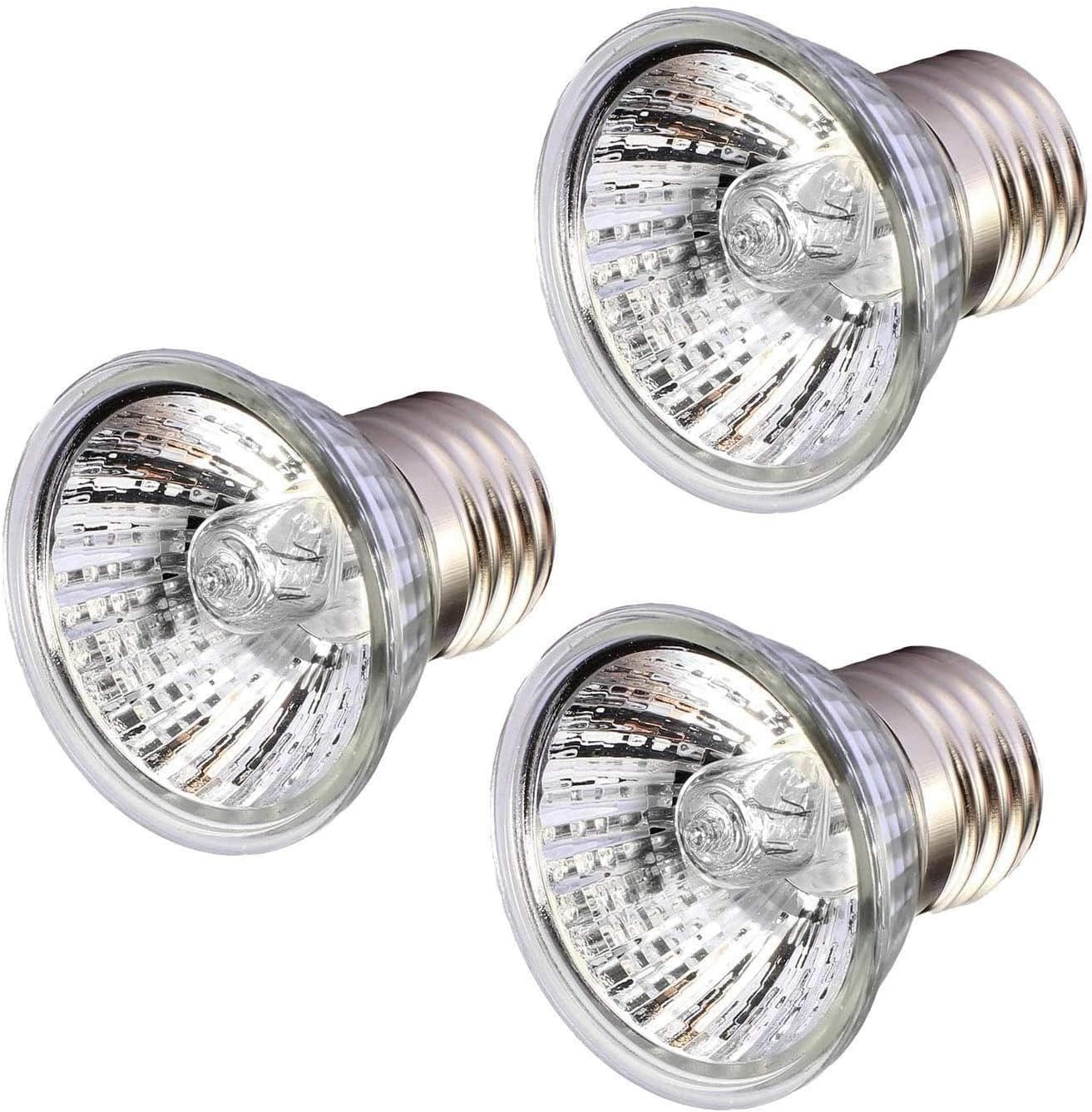 75W Reptile Heat Lamp Bulbs Sun Basking Spot Lamp Growing Bulbs for Turtles Lizards 3 Pack