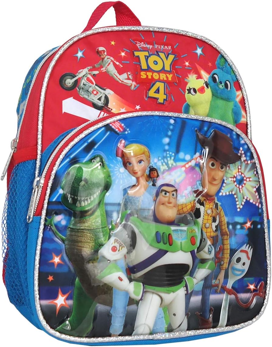 RuzToy Story 4 Woody Buzz Rex Forky 10 inches Mini Backpack