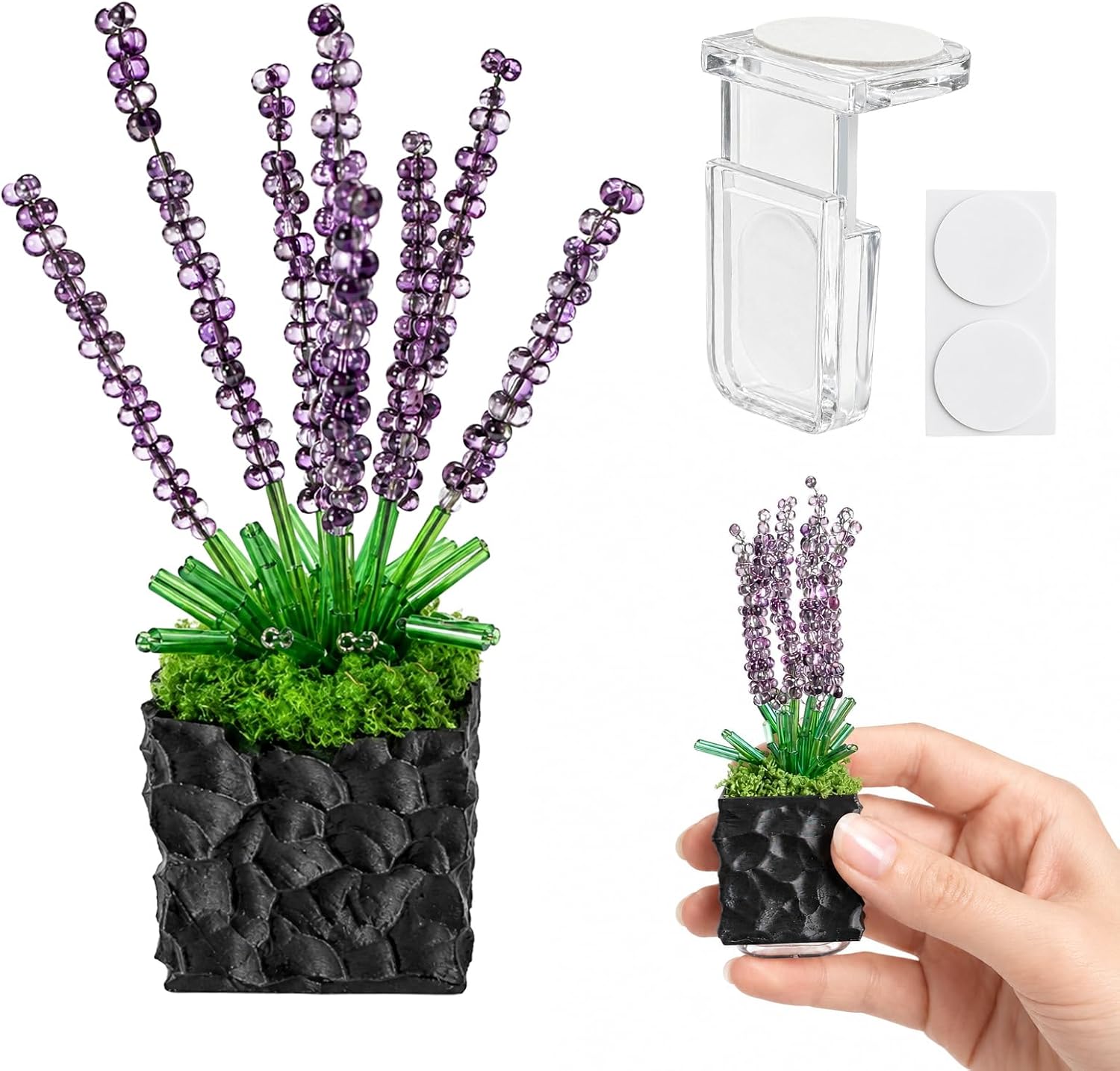 Cute Office Desk Accessories,Funny Computer Monitor Office Desk Decor,Cool Computer Accessories (Purple Lavender)