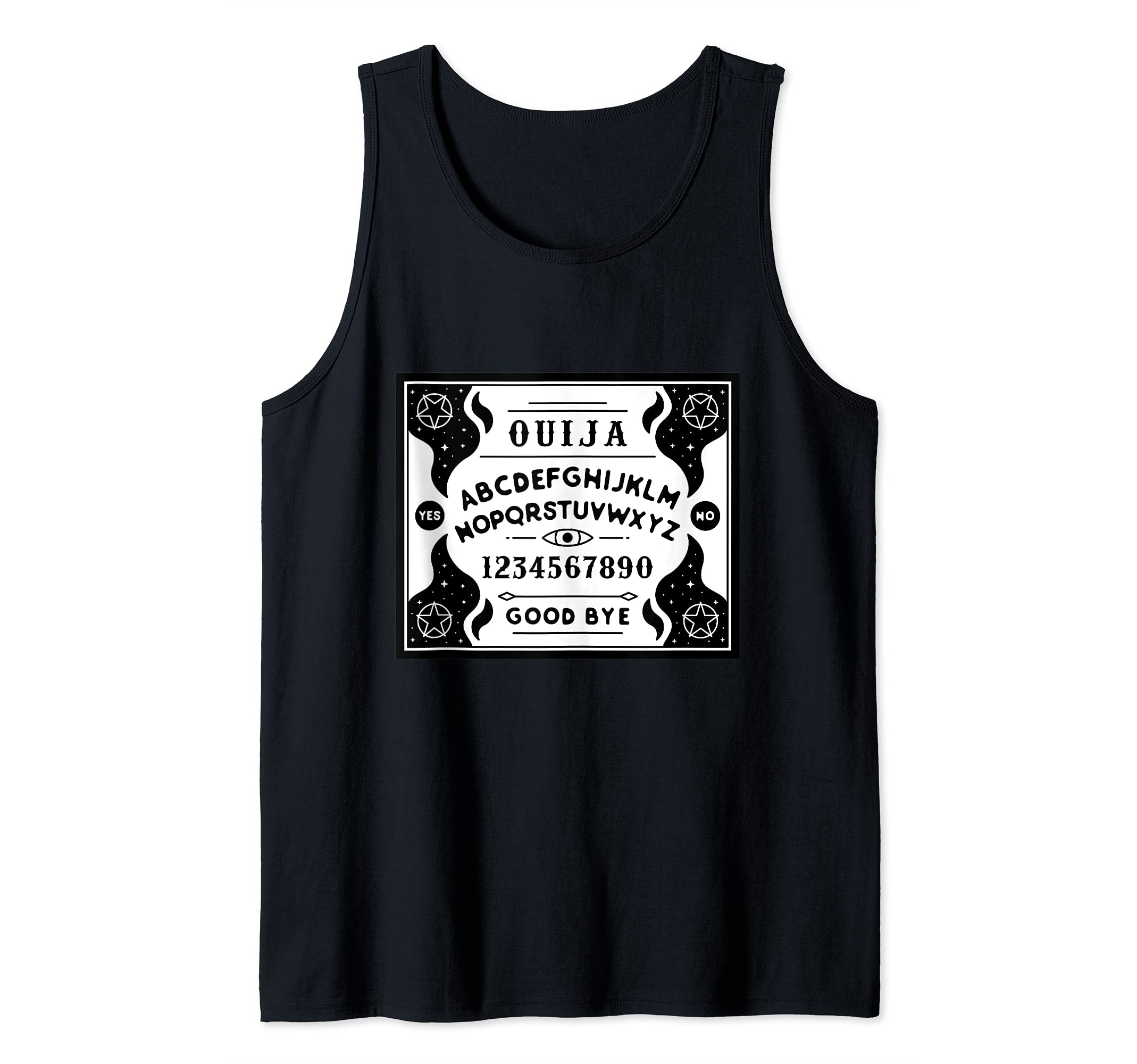 Ouija Board Creepy Horror Game Playing Halloween Art Tank Top, Black, S