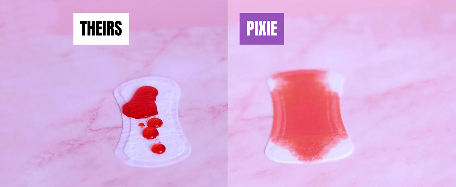Pixie Organic Cotton Panty Liners for Women - Regular Wrapped Pantiliners - Light Absorbency & Ultra-Thin - Leak-Proof, Hypoallergenic & Unscented for Feminine Care - Compostable - 44 Count