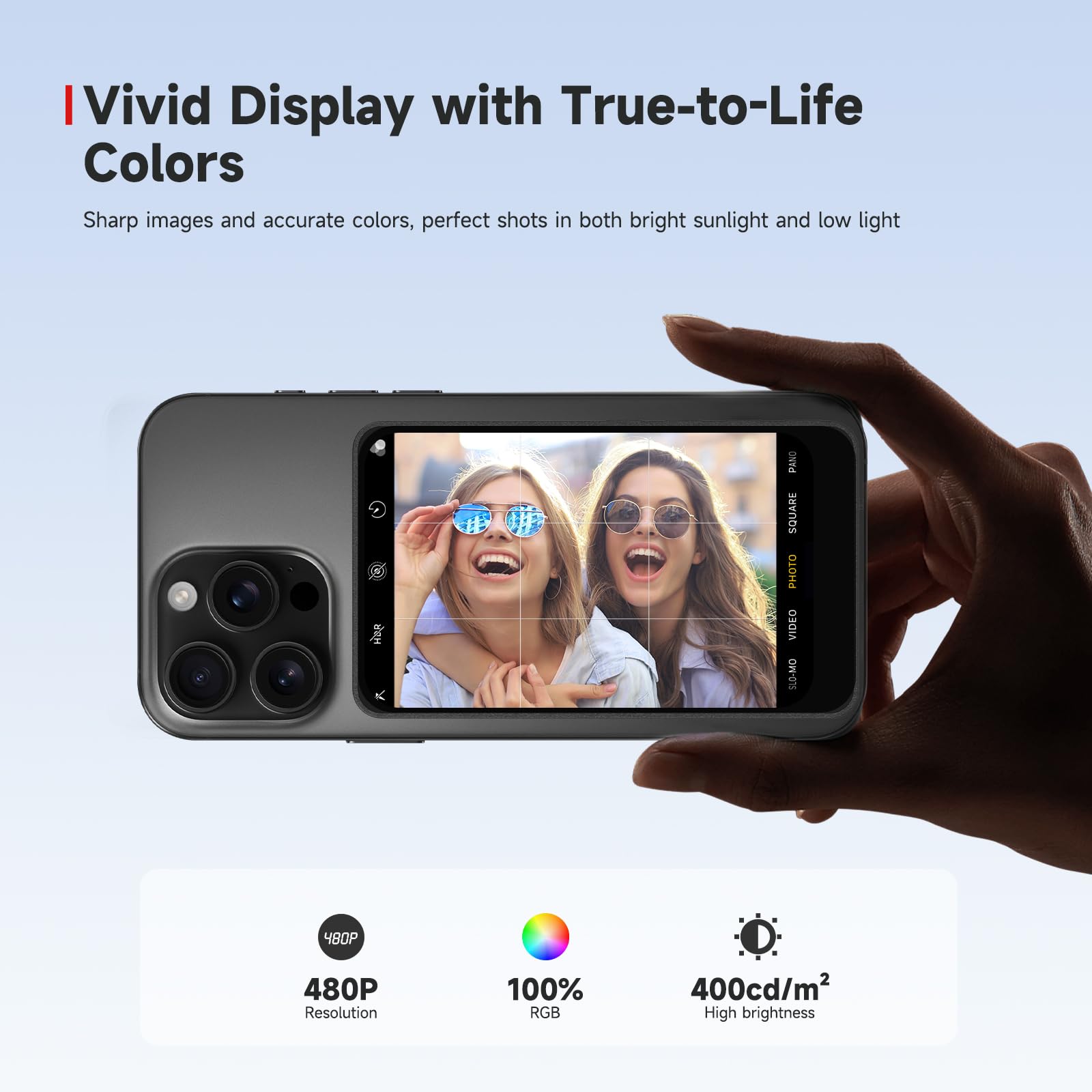 Amazon.co.jp: SYNCO XView M4 背面自撮りモニター 磁気式外部