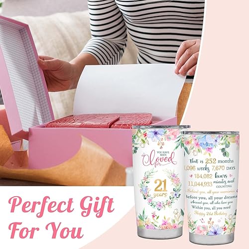 Miniatura 7 de Regalos de cumpleaños número 21 para ella, ideas de regalo de cumpleaños de 21 años, regalos para ella, los mejores regalos para hija de 21 años,