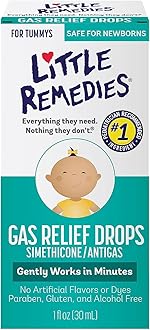 Little Remedies Gas Relief Drops, Natural Berry Flavor, Safe for Newborns 1.0 Fl Oz (Pack of 2)