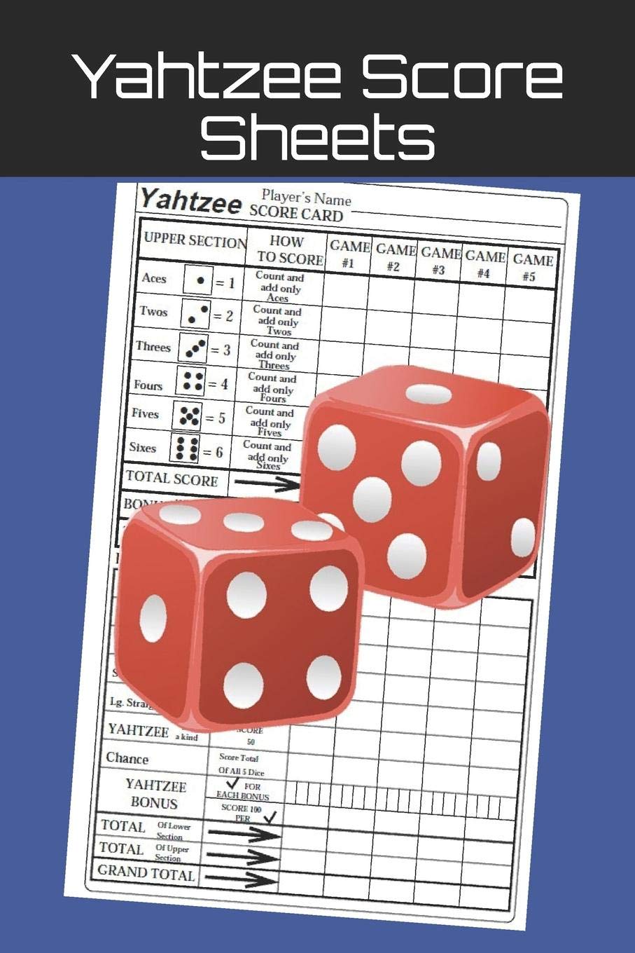 Buy Yahtzee Score Sheets Yahtzee Score Record Yahtzee Score Pads