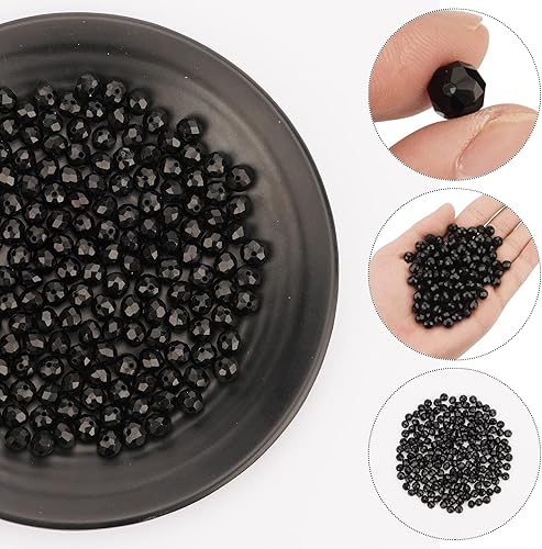 Miniatura 2 de Cuentas de cristal de bicona 10 hebras 650 cuentas de cristal facetado de 0315in para kit de fabricación de joyas pulseras anillos arte y