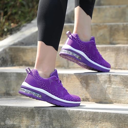 Miniatura 7 de STQ - Tenis para correr transpirables con cámara de aire para mujer