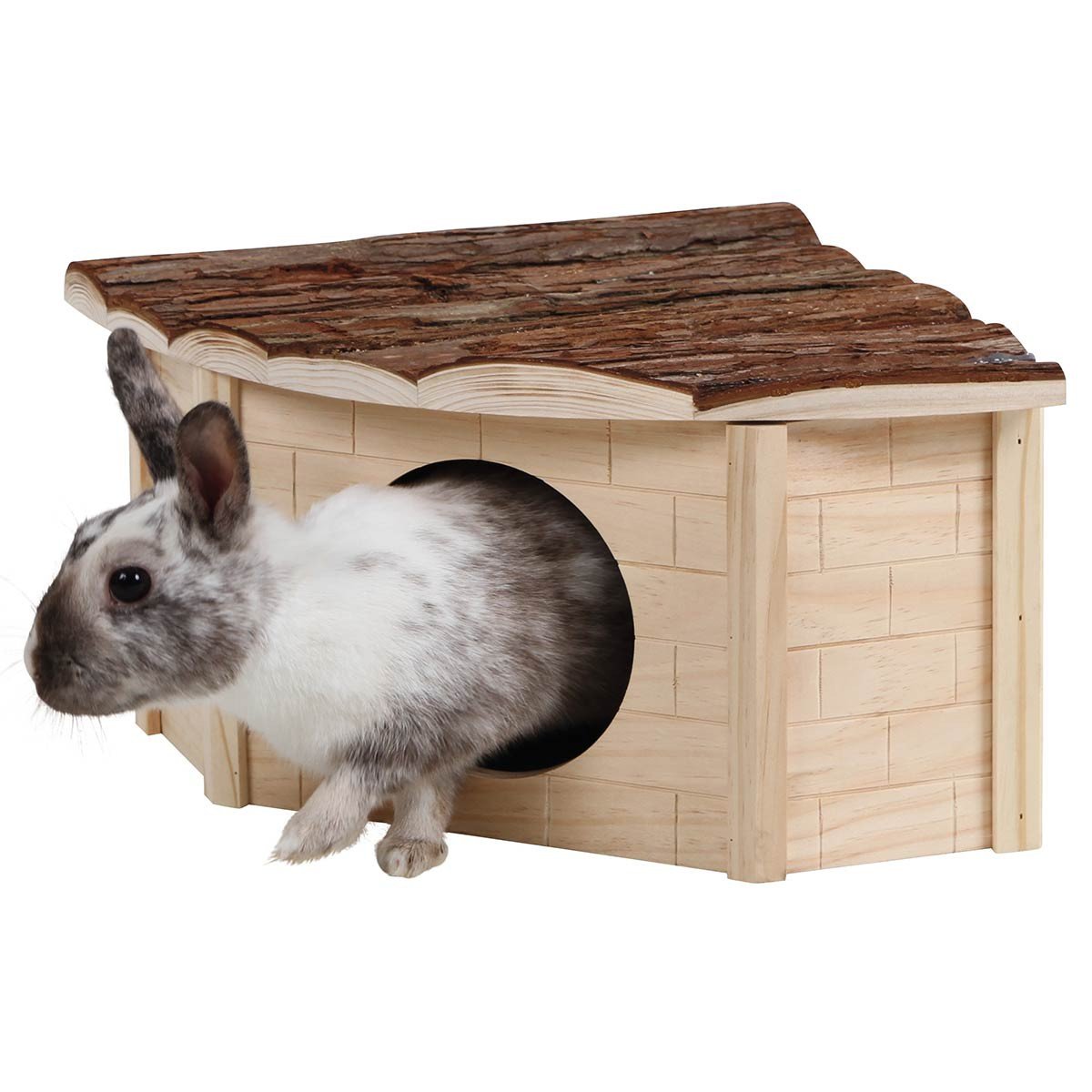 Kerbl Corner House for Rodents Nature, 25 x 25 x 17 cm