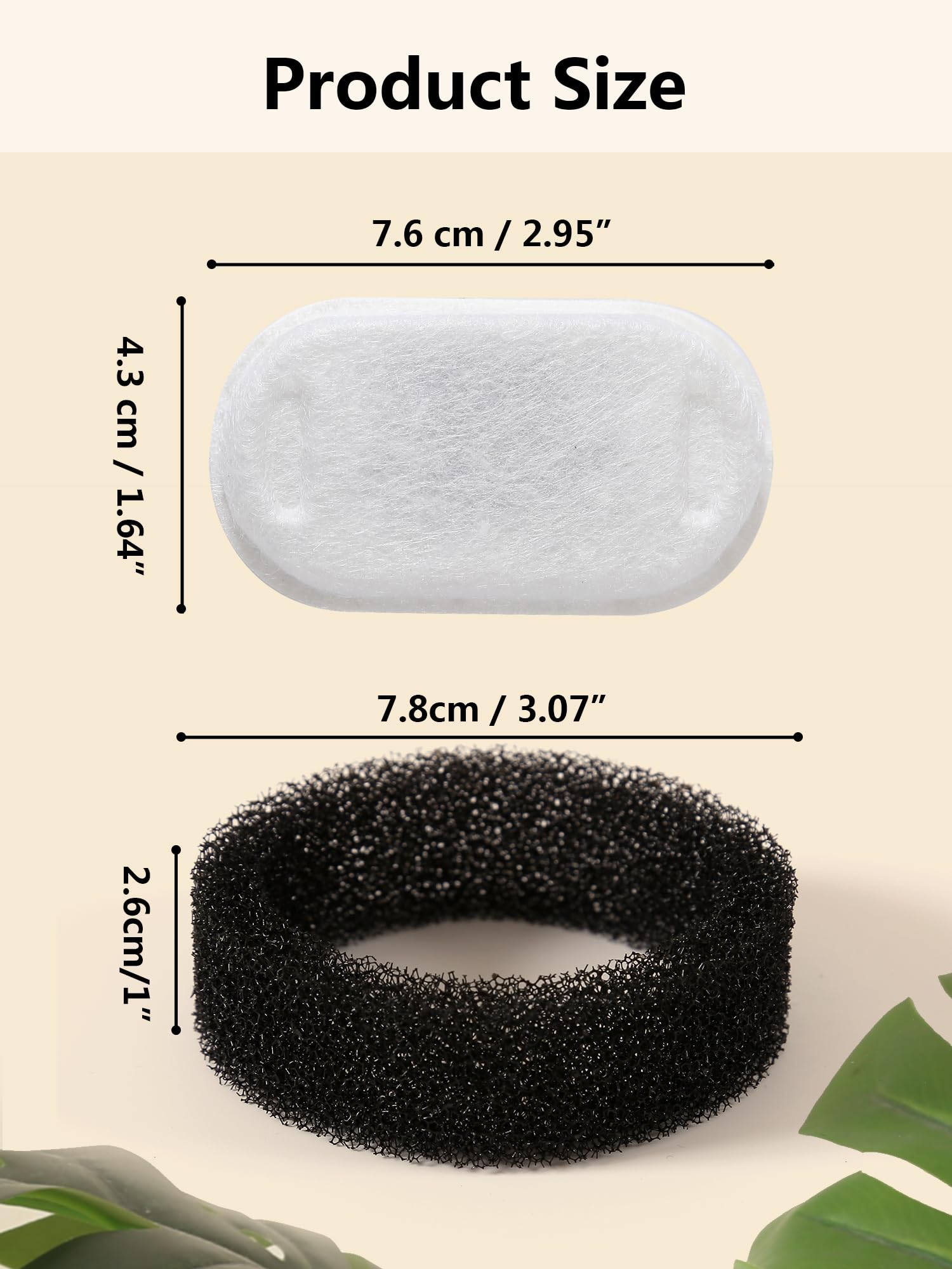 PewinGo 8 Filtris Originali Fontanella per Gatti, Filtri Fontanella Gatti, Filtri Fontanella Gatto, Distributore Acqua Gatti Filtro,4 Pezzi Tripla Filtrazione Filtros & 4 Pezzi Spugnas