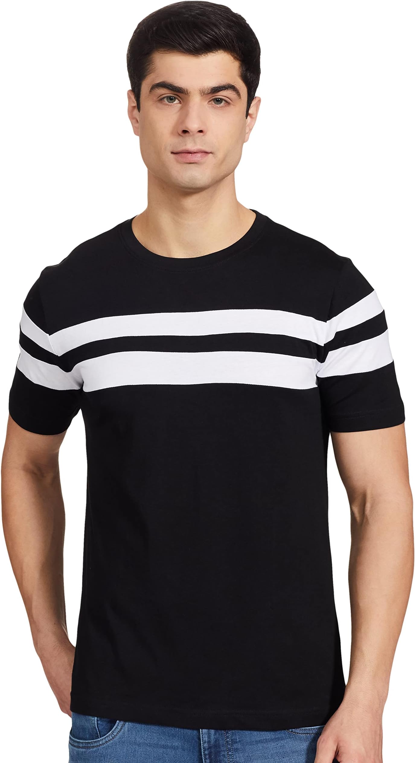 Amazon Brand - SymbolMen Solid Regular Fit T-Shirt (Ss20Symtee22)