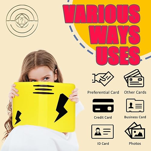 Miniatura 3 de Carpeta de tarjetas, 4 bolsillos portátil para coleccionista de tarjetas, se adapta a 440 tarjetas con 55 páginas extraíbles y cremallera, carpeta