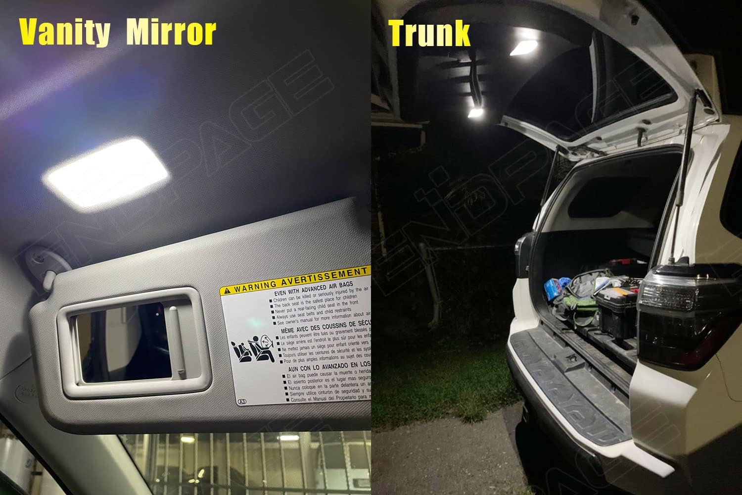 18-Pieces 4Runner LED Interior Light Kit Package for Toyota 4Runner 2010 2011 2012 2013 2014 2015 2016 2017 2018 2019 2020 2021 2022 + License Plate Lights, Reverse Lights, Install Tool