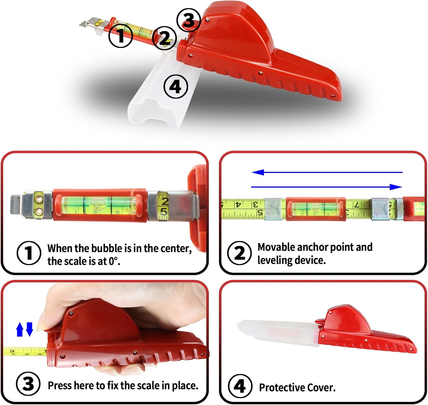 All in One Picture Hanging Tool，Picture Hanger, Picture Frame Level Ruler, Portable Picture Leveling for Hang Pictures, TVs, Mirrors, and Shelves