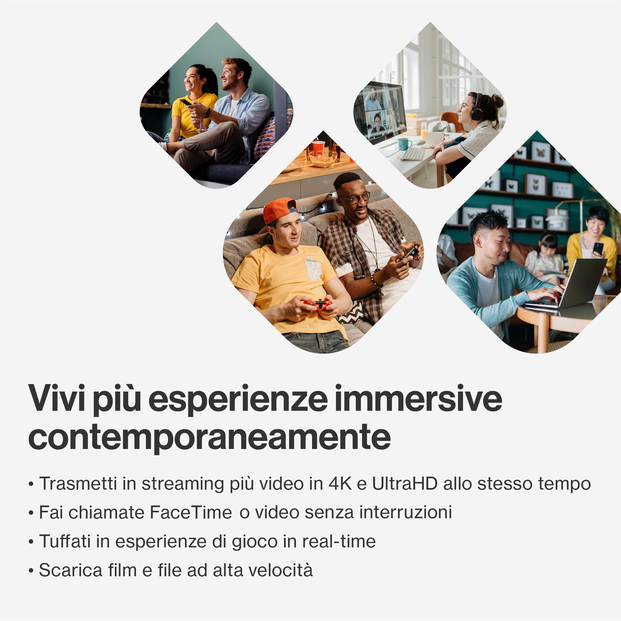 Linksys Velop Micro WiFi 6 mesh dual-band, Router WiFi 6, Velocità max 3 Gbps, portata 465 m2, per oltre 150 dispositivi, Sostituisce extender e router, confezione da 3