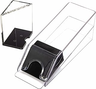 Brybelly Clear Acrylic Blackjack Dealer Shoe - Holds 6 Decks (Cards not Included)