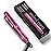 Terviiix Mini Flat Iron Adjustable Temperature, Travel-Size Mini Hair Straightener, Small Flat Irons for Short Hair/Curls Bangs, Ceramic Portable Tiny Hair Curler, Dual Voltage, Auto-Off, Pink, 1/2\'\'