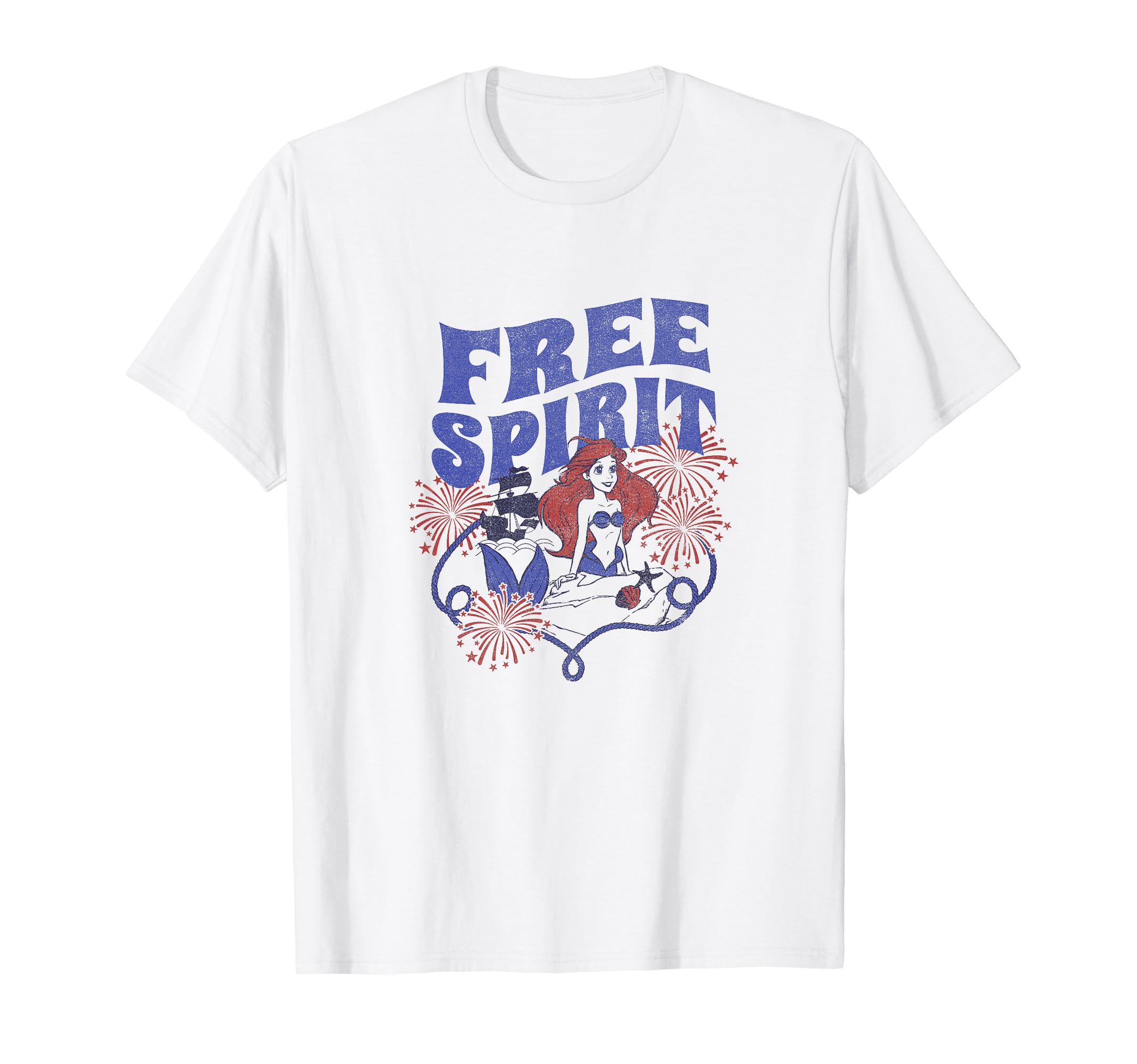 Disney The Little Mermaid 4th Of July Ariel Free Spirit T-Shirt