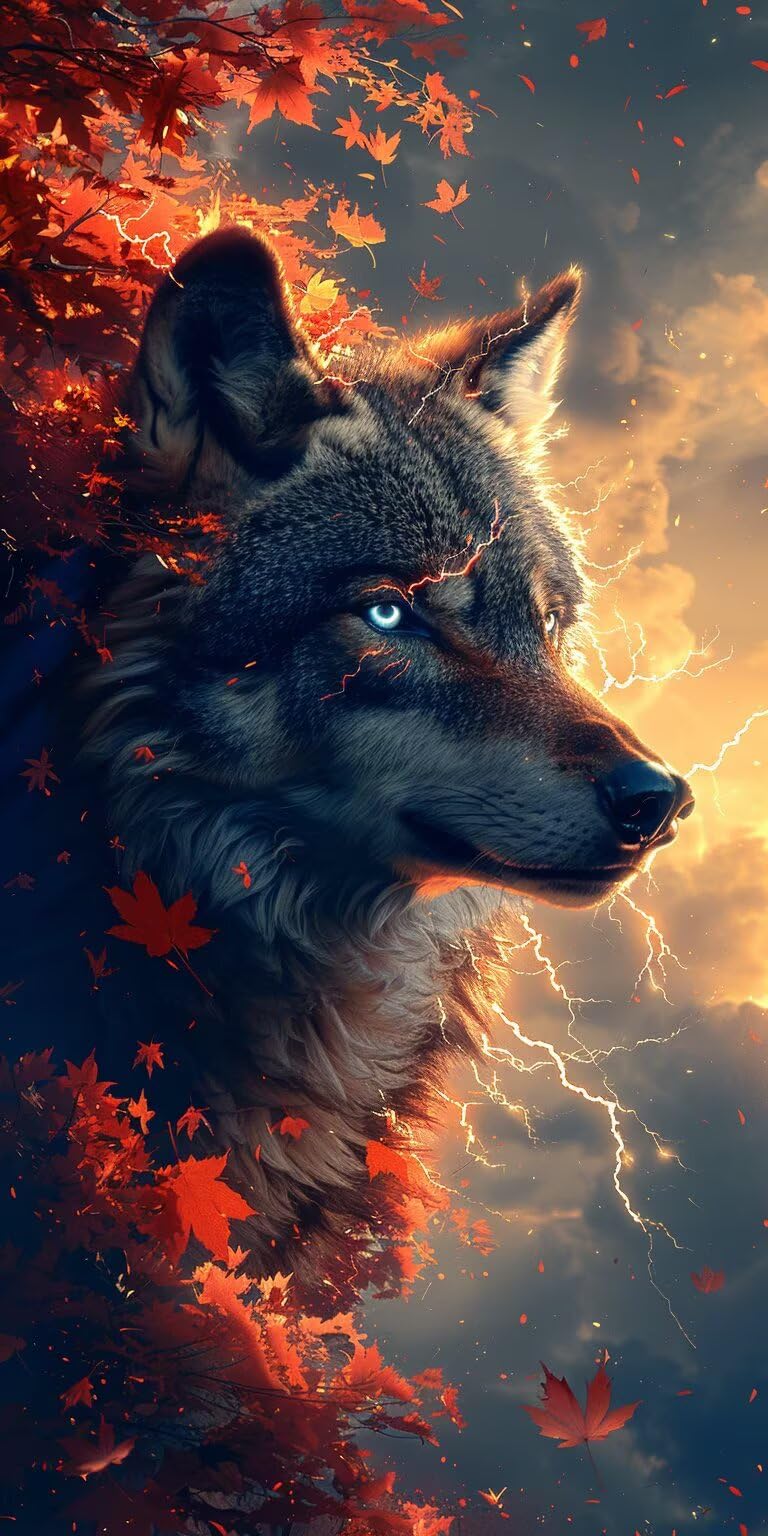 Dipingere con i Numeri Adulti Wolf, Dipingere con i Numeri Foglie, Fai da te Paint by Numbers per Principianti, Hobby Creativi Adulti, Painting by Numbers per Decorazioni Casa Regalo 60x120cm 2-2389