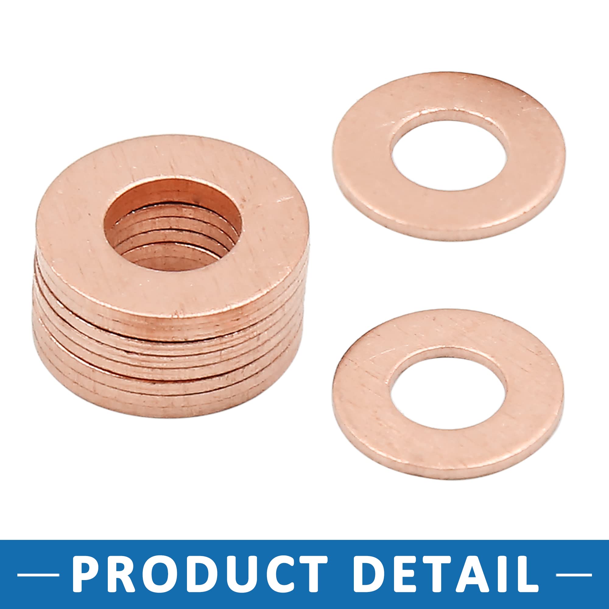 Rondelle In Rame 14mm ID 20mm OD 1.5mm - Set Da 20 Per Guarnizioni E Applicazioni Elettriche - Foto 13