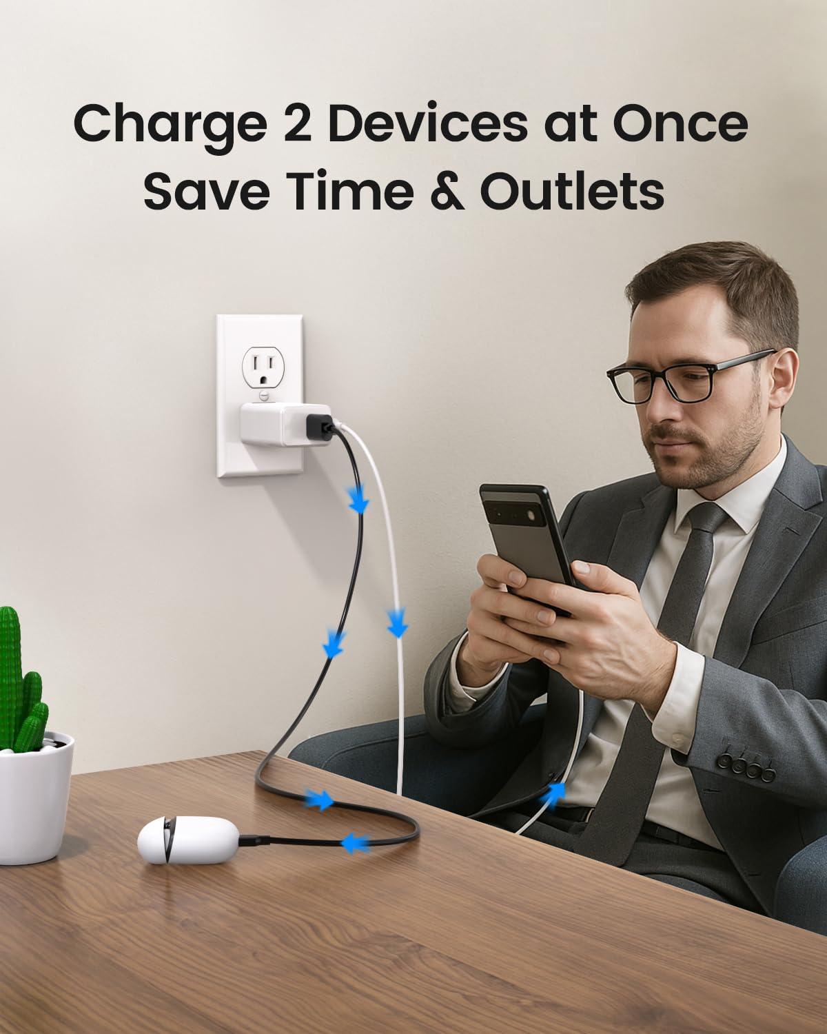 30W Fast Charging Fit for Google Pixel 8/7/6/ Pro/8a/7a/6a Charger - Compatible with Pixel 9/9a/9 Pro XL/10/10 Pro/10 Pro XL - Extra Long Thick Cable for Android Phone Quick Rapid Wall Cord