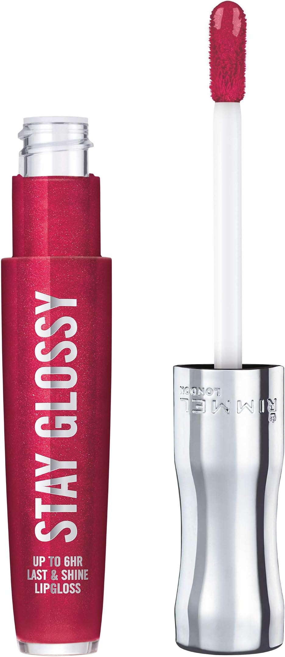 Stay Glossy Lip Gloss - Non-Sticky and Lightweight Formula for Lip Color and Shine - 490 Grind Time, .18oz