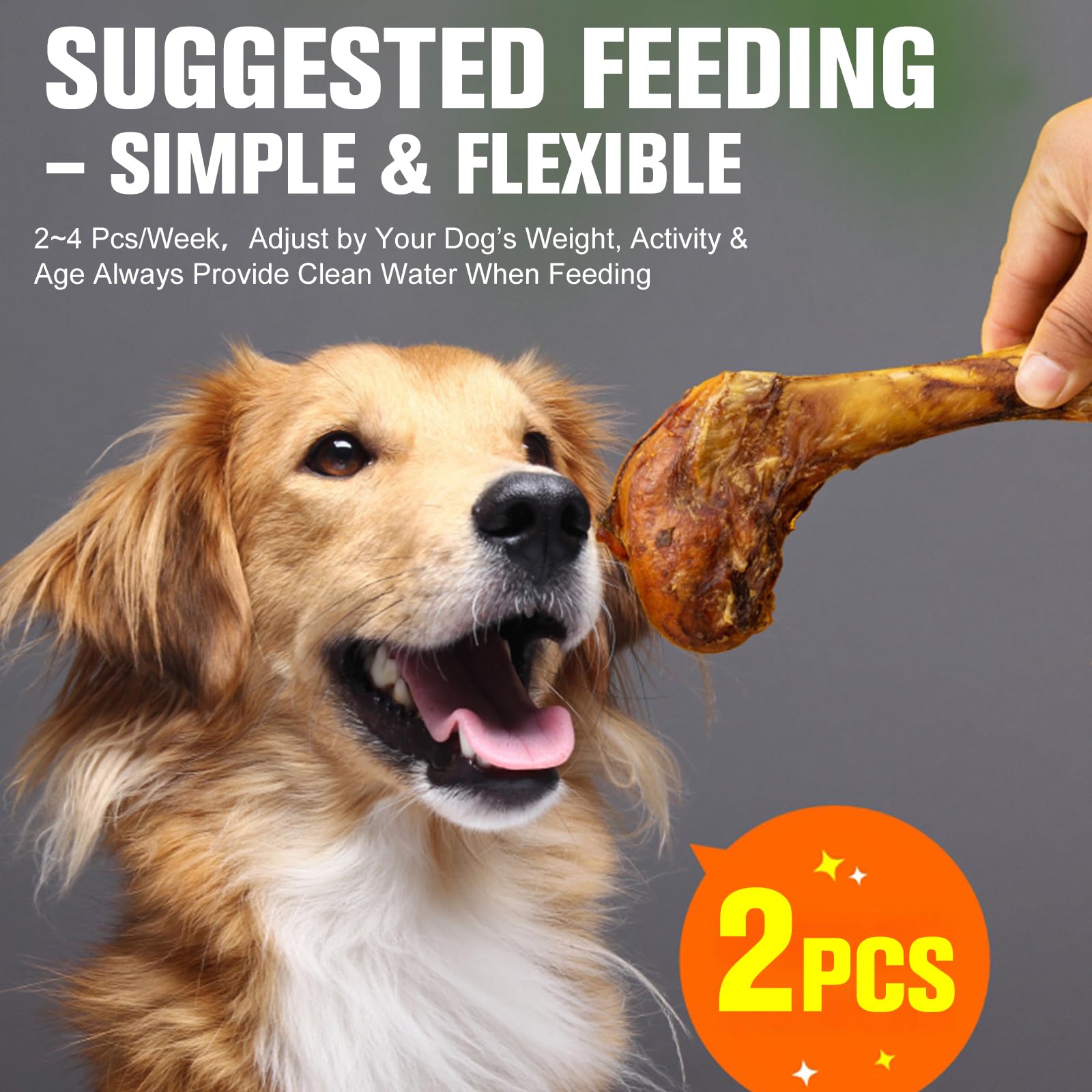 Manzo Osso masticabile per cani, Naturali Bisonte stick per la pulizia dei denti, Snack premio Ossa da masticativo per Cani Piccoli e Medi, Completamente Digestibili - Texture Croccante e Duratura (1)